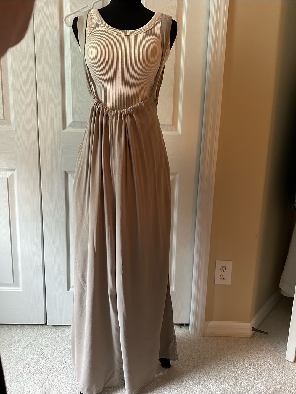 NWOT  Zenana Wide-leg Overall Jumpsuit with Brami